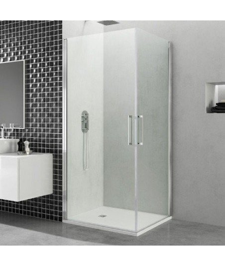 Mampara angular de ducha con 2 hojas abatibles | Combi K