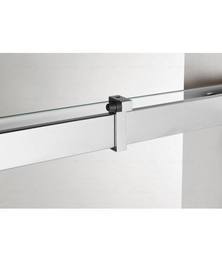 Mampara angular 2 fijos y 2 correderas Rotary ✓ En acero inoxidable