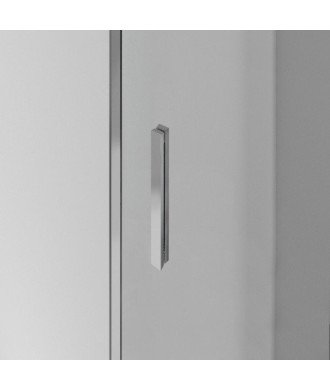 Tirador plata brillo extraplano para mampara de ducha ➤ GME 1731