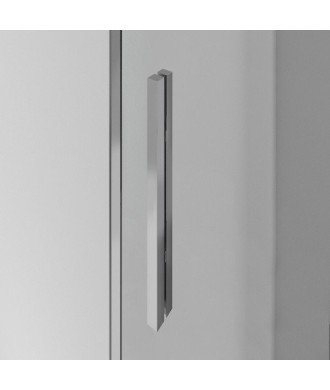 Tirador plata brillo largo para mampara de baño ➤ GME 1732