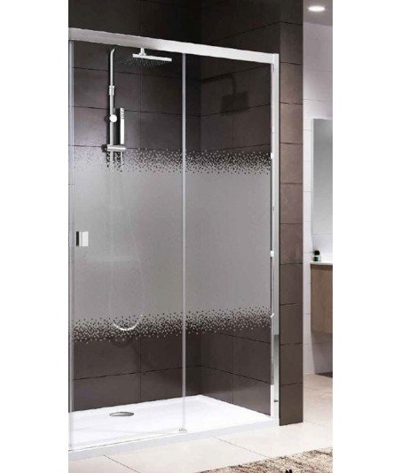Mampara frontal de ducha una fija y corredera Novellini UP 2P