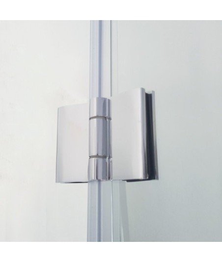 Mampara angular un lado plegable y otro corredero ® GME Tandem