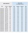 Mampara frontal negra 2 fijos y 2 abatibles Nardi ® NA515 Kassandra