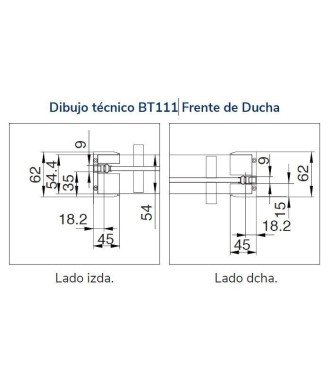Mampara de ducha con 2 puertas correderas ➤ Betty Kassandra BT111