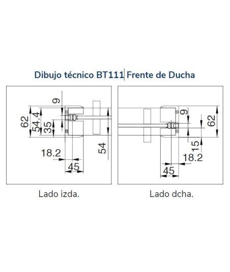 Mampara de ducha con 2 puertas correderas ➤ Betty Kassandra BT111