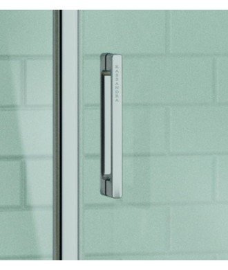 Mampara de bañera 3 hojas más lateraL fijo ✅  Kaarol KA153