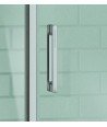Mampara de bañera 3 hojas más lateraL fijo ✅  Kaarol KA153