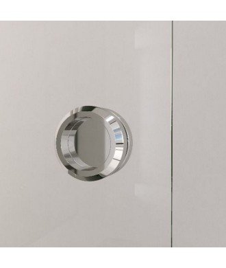 Mampara de ducha corredera en acero inox. sin perfiles ✅ Modelo Bron
