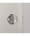 Mampara de ducha corredera en acero inox. sin perfiles ✅ Modelo Bron