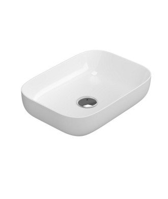 Lavabo cerámico ovalado - de 40 x 33 sobre encimera