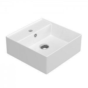 Lavabo cerámico cuadrado de...