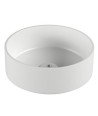 Lavabo de resina redondo | de 37 de diámetro blanco mate