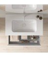 Mueble de baño 1 cajón blanco brillo NIwa Amizuva