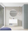 Mueble de baño 1 cajón blanco brillo NIwa Amizuva