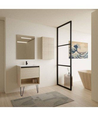 Mueble de roble arenado arenado Yoko Amizuva
