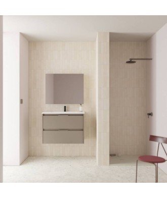 Mueble de baño 2 cajones fumé arenado Suki Amizuva