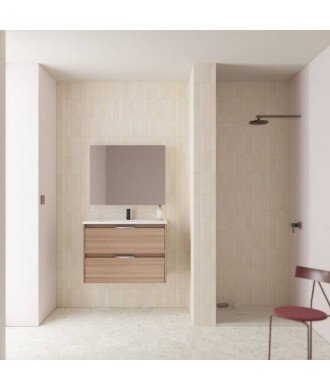 Mueble de baño 2 cajones nogal arenado Suki Amizuva