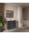 Mueble de baño 3 antracita brillo Suki Amizuva