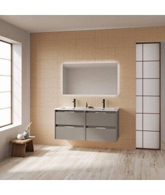 Mueble de baño 4 cajones fumé arenado Suki Amizuva