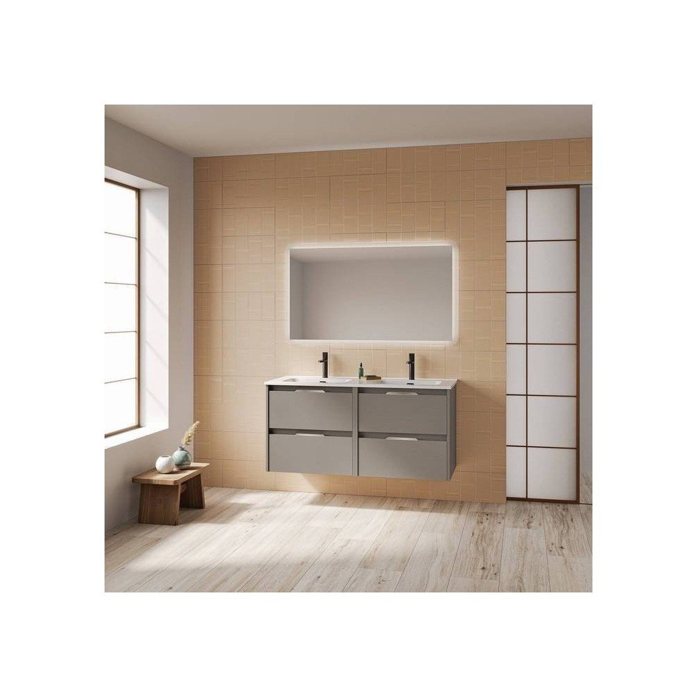 Mueble de baño 4 cajones fumé arenado Suki Amizuva