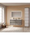 Mueble de baño 4 cajones fumé arenado Suki Amizuva