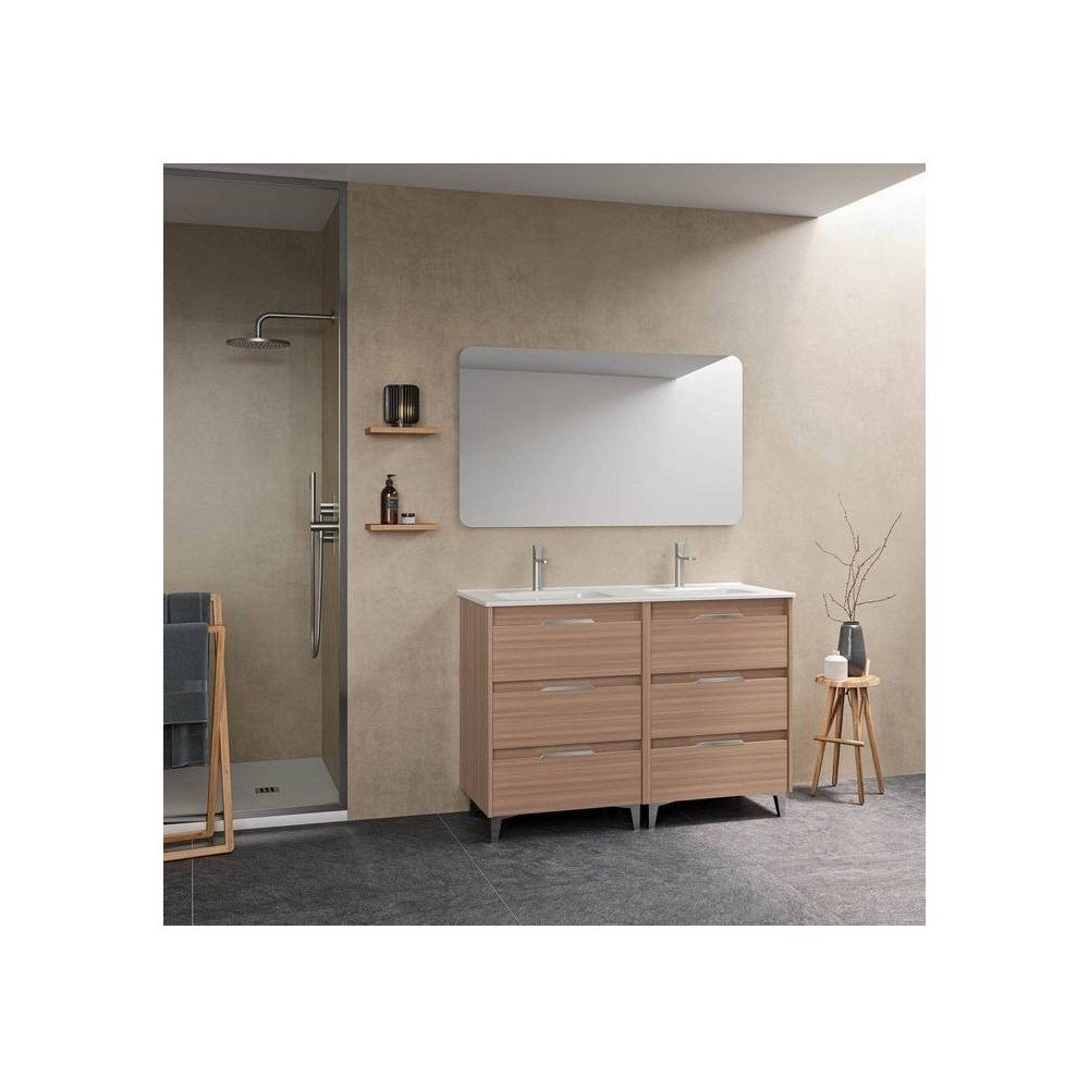 Mueble de baño 6 cajones nogal areando Suki Amizuva