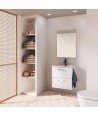 Mueble de baño de 50 2 cajones - blanco brillo Hone Amizuva