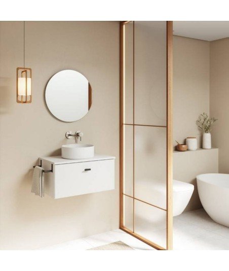 Mueble de baño 1 cajón blanco mate Mei Amizuva Royo | sobre encimera