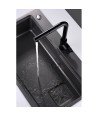 Grifo negro mate extraíble de cocina Malta IMEX - GCE006/NG