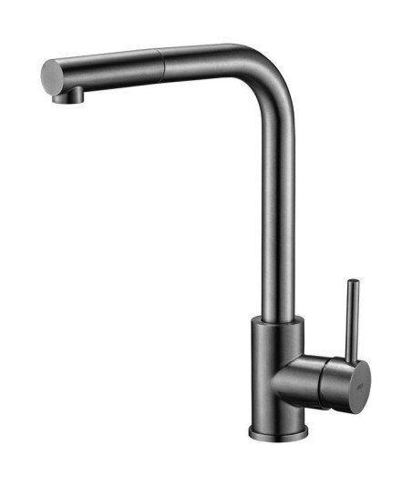 Grifo black gun metal extraíble de cocina Malta IMEX - GCE006/BGM