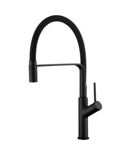 Grifo negro mate flexible de cocina Sena Imex | GCE022/NG