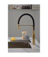 Grifo oro cepillado flexible de cocina Sena Imex | GCE022/OC