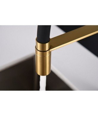 Grifo oro cepillado flexible de cocina Sena Imex | GCE022/OC