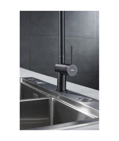Grifo extraíble negro mate de cocina Berna Imex | GCE026/NG