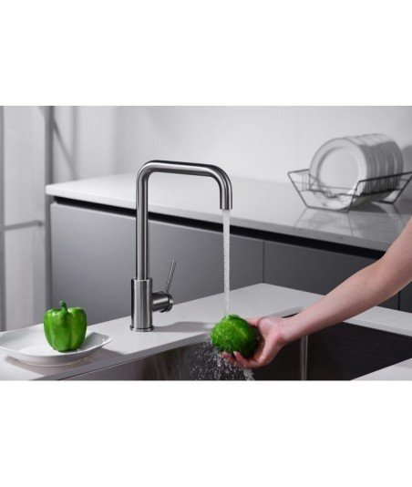 Grifo black gun metal de cocina Loira Imex oferta | GCR004/BGM