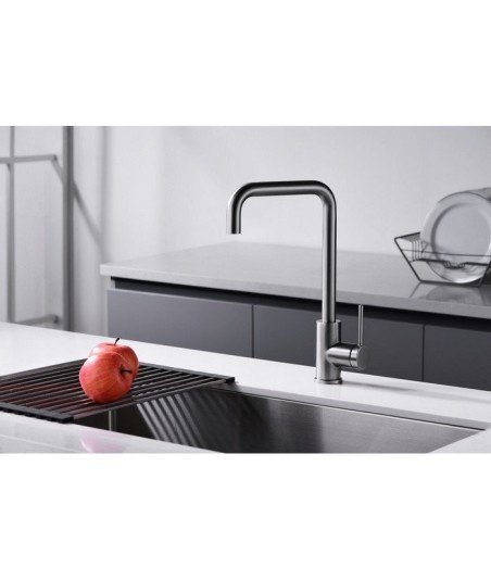 Grifo black gun metal de cocina Loira Imex oferta | GCR004/BGM