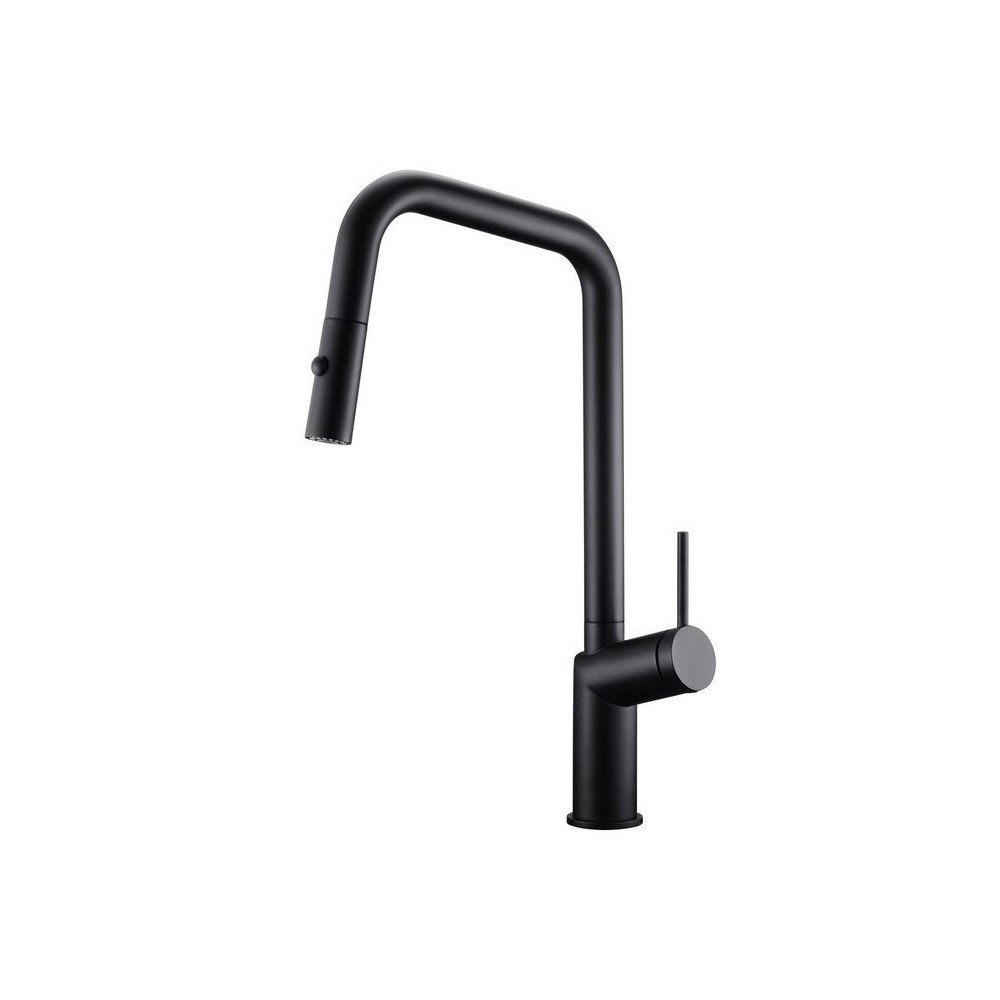 Grifo extraíble negro mate de cocina Bonn imex | GCE024/NG