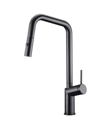 Grifo extraíble black gun metal de cocina Bonn imex | GCE024/BGM