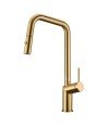 Grifo extraíble oro cepillado de cocina Bonn imex | GCE024/OC