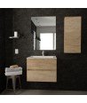 Mueble de baño 2 cajones roble Berk Torvisco