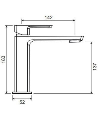 Grifo de lavabo en color plata brillo oferta【 Llubibath Yanet】