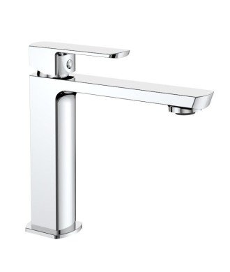 Grifo de lavabo en color plata brillo oferta【 Llubibath Yanet】