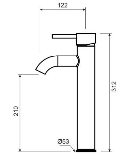 Grifo de lavabo caño alto cronos en oferta【 Envío gratis】