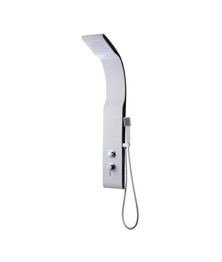 Columna de ducha blanca hidromasaje Helen | Llubibath CO507 01/05