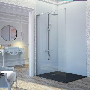 Mampara de ducha fija con...