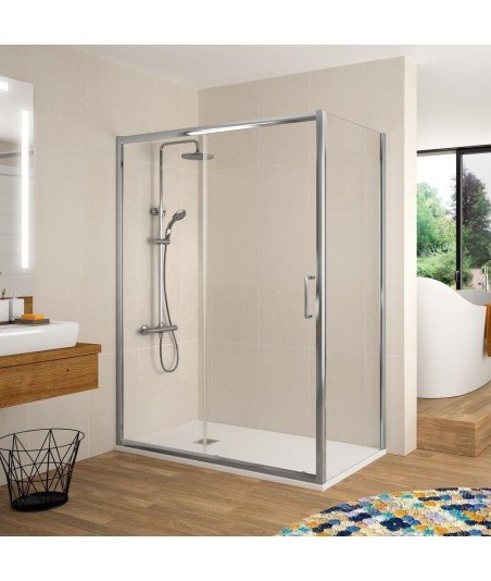 Mampara ducha rectangular bella kassandra | Lateral fijo
