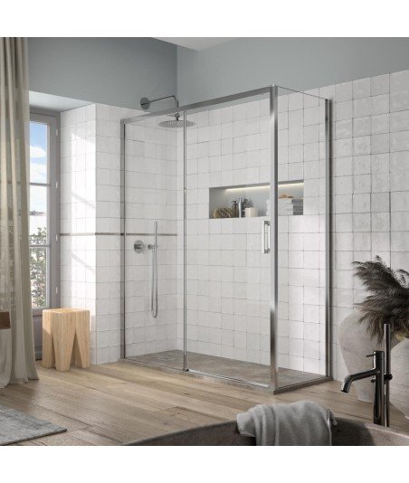 Mampara de ducha rectangular corredera Yoko ® Modelo YK603