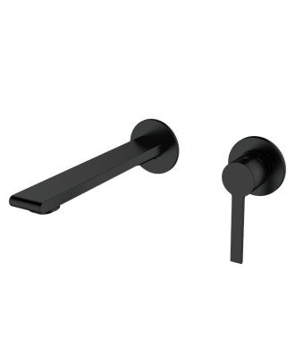 Grifo negro empotrado de lavabo Mauricio | Lluvibath