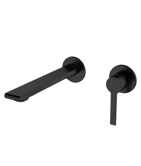 Grifo negro empotrado de lavabo Mauricio | Lluvibath