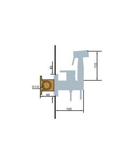 Grifo de bidé empotrado Ness IMEX - RDM005
